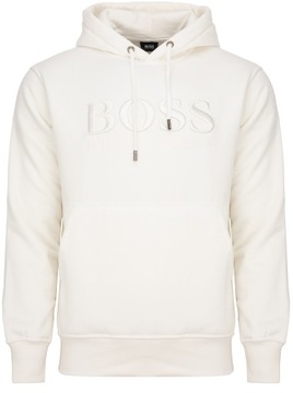 Hugo Boss bluza męska wyszywana biała rozmiar XL