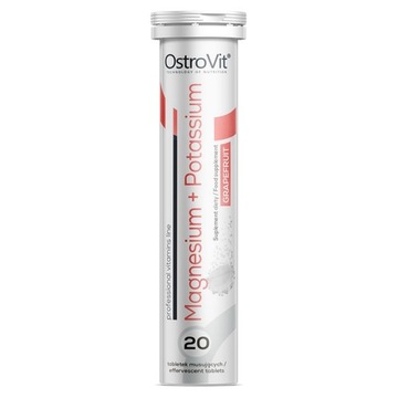 OSTROVIT Magnesium+Potassium 20 tabletek musującyc