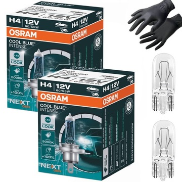 2x H4 OSRAM COOL BLUE INTENSE ЛАМПЫ 2X W5W КСЕНОНОВЫЕ