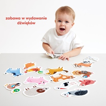 CzuCzu ZWIERZĄTKA NA WSI puzzle do pary 18 mies.+