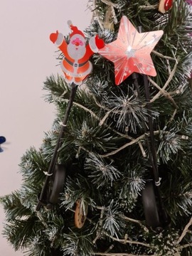 Zestaw LAMPEK ŚWIĄTECZNYCH MIKOŁAJ i GWIAZDA SOLAR