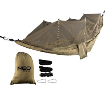 HAMAK Z MOSKITIERĄ 330*140CM. 63-123 NEO TOOLS