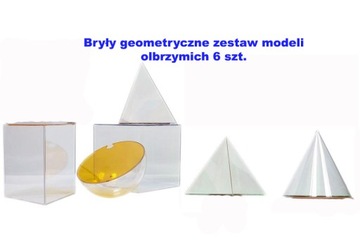 Bryły geometryczne zestaw modeli olbrzymich 6 szt.