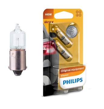 PHILIPS H6W 12V BAX9S BLISTER 2SZT