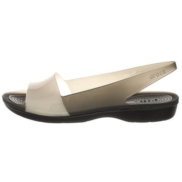 Sandały Crocs Colorblock Flat Czarne 36,5 W6