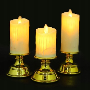 Golden Candle Light Sztuczne świece Gothic Real