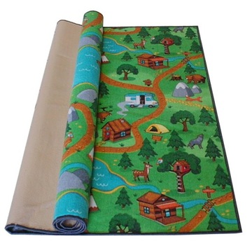 DYWAN Forest Camp 150x200 farma wioska ulice las