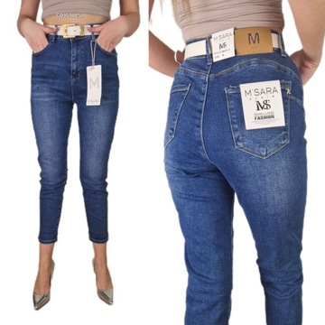 Spodnie Damskie Modelujące Klasyczne Jeansy Wyszczuplające