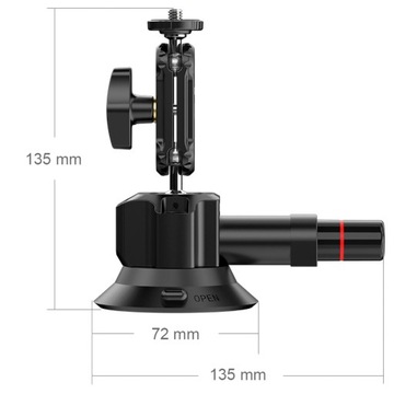 Присоска Ulanzi SC-01 с Magic Arm, держатель для смартфона и камеры GoPro