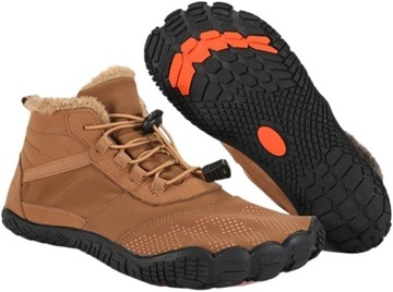 BUTY BAREFOOT TREKKINGOWE WODOODPORNE Z CIEPŁĄ PODSZEWKĄ 39