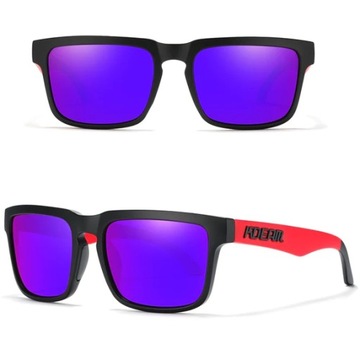 Okulary Przeciwsłoneczne Polaryzacyjne UV400 KDEAM Navi Red