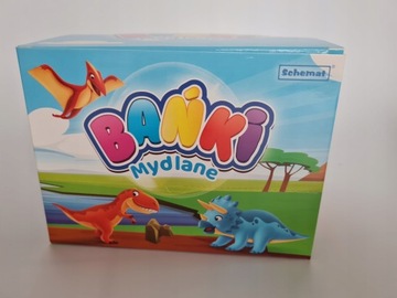 разноцветные мыльные пузыри 60 мл ДИНОЗАВРЫ 12 шт.