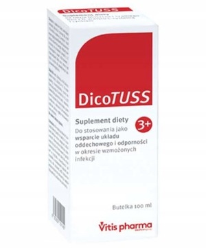 DICOTUSS syrop na kaszel suchy i mokry płyn 100 ml