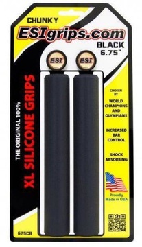 Esi Grips chwyty XL Chunky czarne + korki