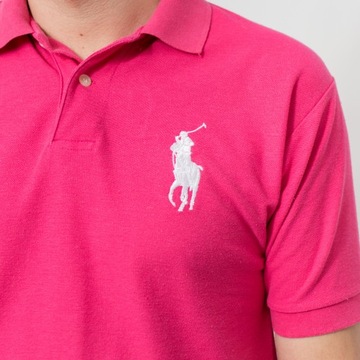 Ralph Lauren VINTAGE różowa koszulka polo polówka rozmiar M/L