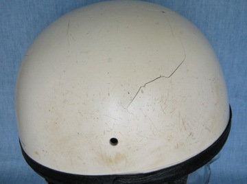 POLSKI KASK MOTOCYKLOWY ORZESZEK WSK WFM SHL JUNAK - ORYGINAŁ PRL Roz.58-59