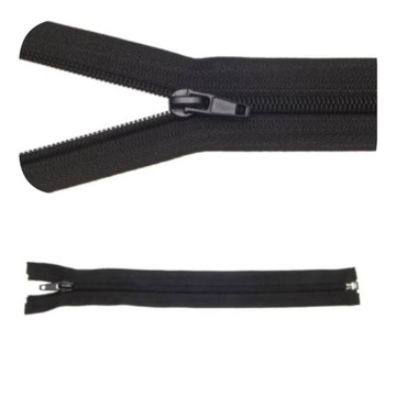 Zamek błyskawiczny #5 Rozdzielczy 75cm Czarny 5szt
