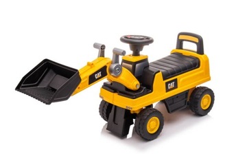 JEŹDZIK KOPARKA ŁADOWARKA z RUCHOMĄ ŁYŻKĄ CAT schowek klakson + TABLICE