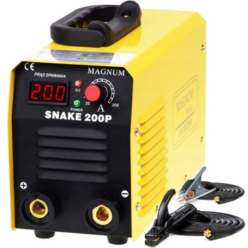 SPAWARKA INWERTEROWA ELEKTRODOWA MAGNUM SNAKE 200 PS MMA TIG 230V 200A IGBT
