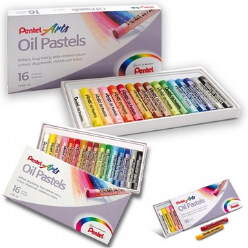Kredki Pastele Olejne Pentel PHN 16 kolorów