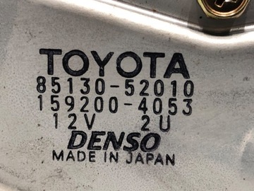 MOTOR STĚRAČE ZADNÍ TOYOTA YARIS I HATCHBACK 99-05 MOTOREK