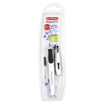 Pióro na naboje Herlitz My.pen BIAŁE LEWORĘCZNE