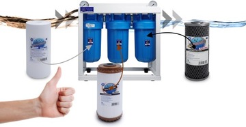 HHBB10B Aquafilter фильтр для всего дома и средство для удаления железа
