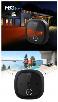 Wizjer do drzwi kamera MBGLine SF55 BLACK EDITION