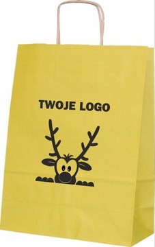TORBA PAPIEROWA A4 Z LOGO KOLORY 24x10x32 100 SZT