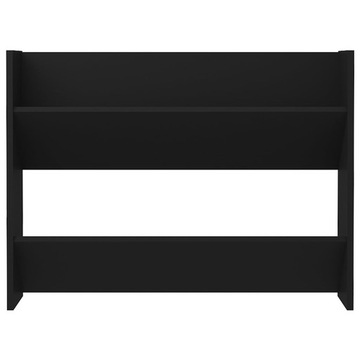 vidaXL Настенная полка для обуви черная, 80x18x60см, материал дерева