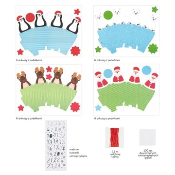 КОРОБКИ ДЛЯ АДВЕНТ-КАЛЕНДАРЯ, КРАФТОВЫЕ ФИГУРКИ DIY