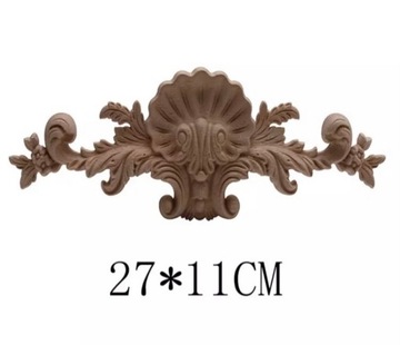 Drewniany dekor meblowy sztukateria renowacja 27cm