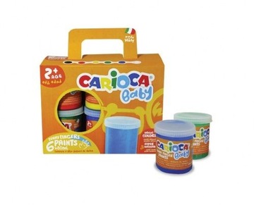 Farby Carioca Baby do malowania palcami 6 kol. 2+