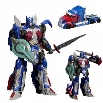 SAMOCHODOWYCH ROBOT ZABAWKA 2W1 OPTIMUS PRIME HERO Z MIECZ + TARCZA
