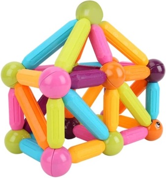 МАГНИТНЫЕ БЛОКИ, ПАЛОЧКИ, Магнитные палочки, 40 элементов