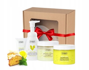 Ziaja Zestaw Lemon Cake Peeling Pianka Krem