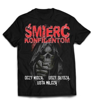L koszulka Śmierć konfidentom 60 donos uliczna