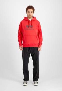 Mikina Alpha Industries Basic Hoody radiant red XXL