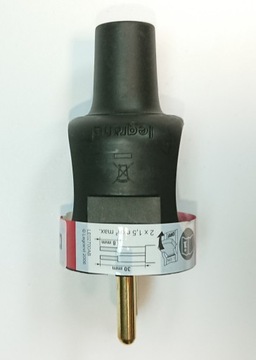 Wtyczka 2P - 16A Czarna Legrand 50181