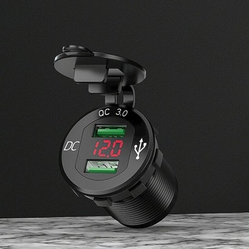 2 разъема USB для быстрой зарядки МОТОЦИКЛА.