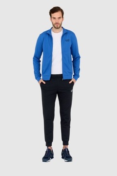EA7 Dres męski z niebieską bluzą i spodniami S
