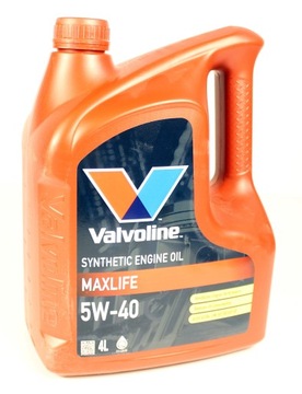Olej Valvoline MAXLIFE 5W40 - 4L