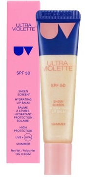 ULTRA VIOLETTE Sheen Screen Shimmer SPF 50 – Nawilżający balsam do ust 15g