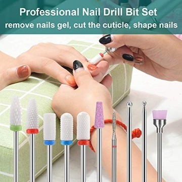 НАБОР КЕРАМИЧЕСКИХ И АЛМАЗНЫХ ФРЕЗ 10 ШТ.