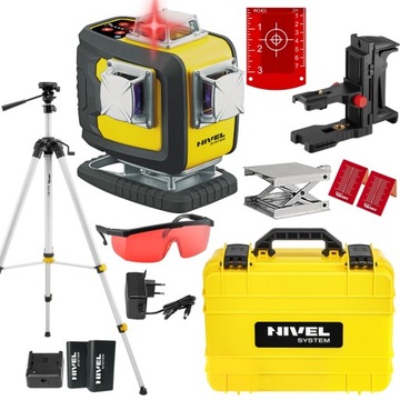 LASER KRZYŻOWY CZERWONY NIVEL SYSTEM CL4D-R STATYW