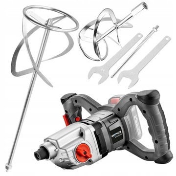 ГРАФИТОВЫЙ АККУМУЛЯТОРНЫЙ МИКСЕР СМЕСИТЕЛЬ ДЛЯ КЛЕЯЩЕГО РАСТВОРА 18В 2 СКОРОСТИ