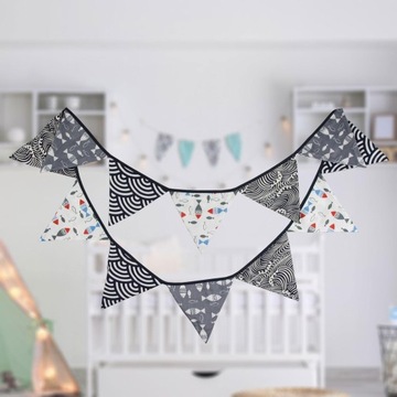 Вымпел в японском стиле, двойной, 4 цвета.