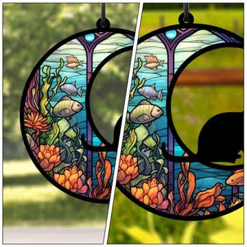 АКРИЛОВЫЙ КУЛОН ПОДВЕСНОЙ ОРНАМЕНТ CAT SUNCATCHER