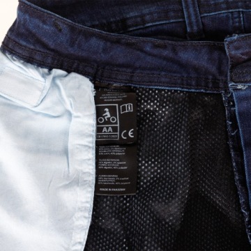 Мотоциклетные джинсы HUSAR VEXO синие кевларовые протекторы