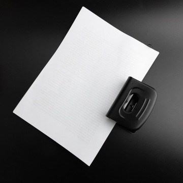 ПЕРФОРАТОР ДЛЯ ОФИСНОЙ БУМАГИ, Сплошной, ЧЕРНЫЙ